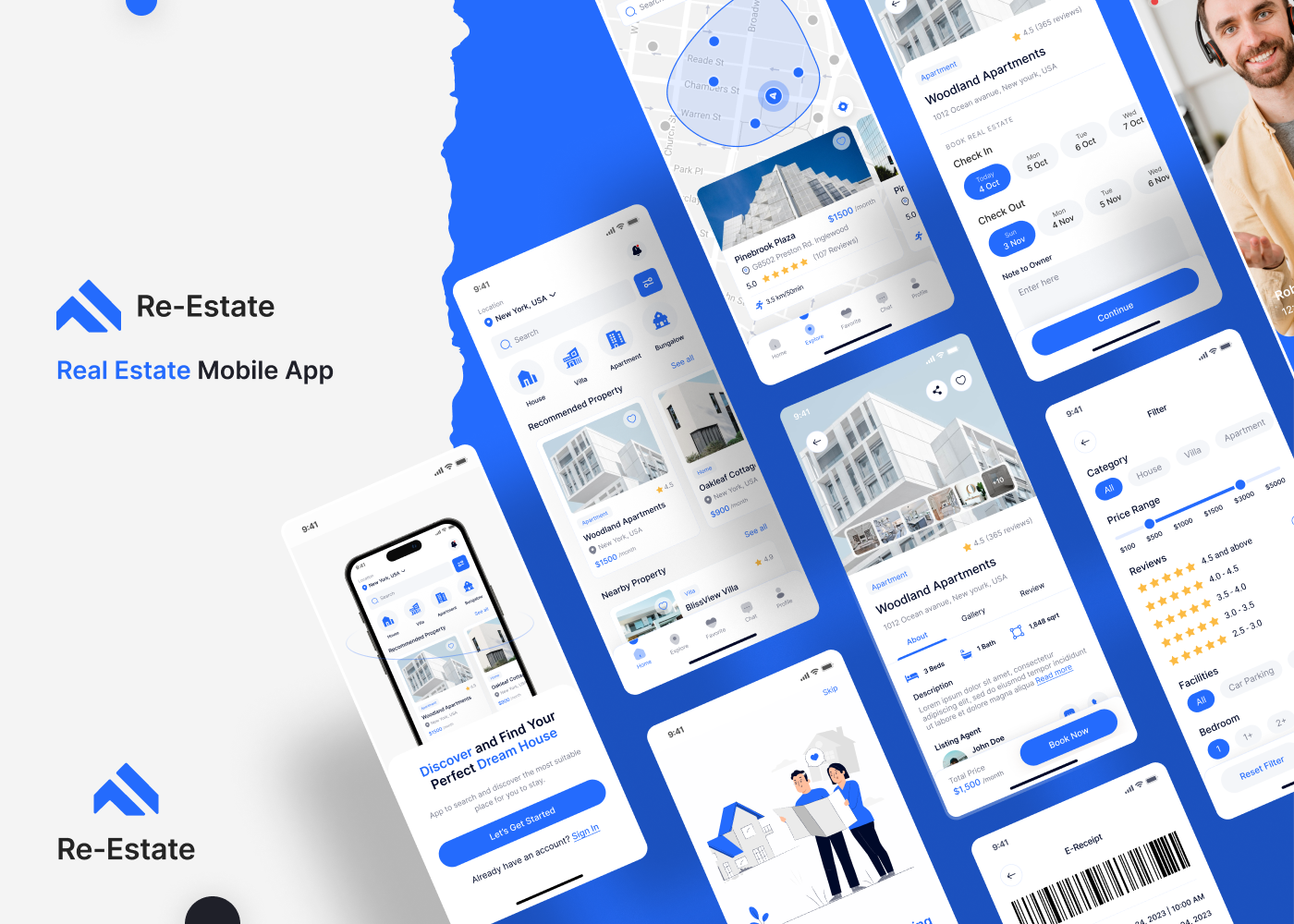 real estate app ui kit figma
