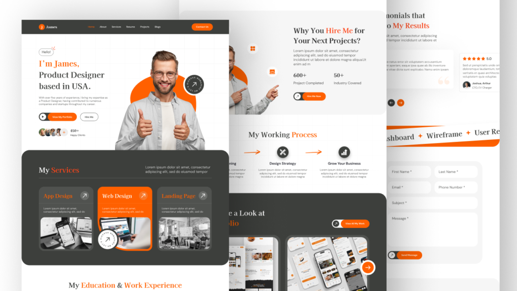Personal Portfolio ui kit