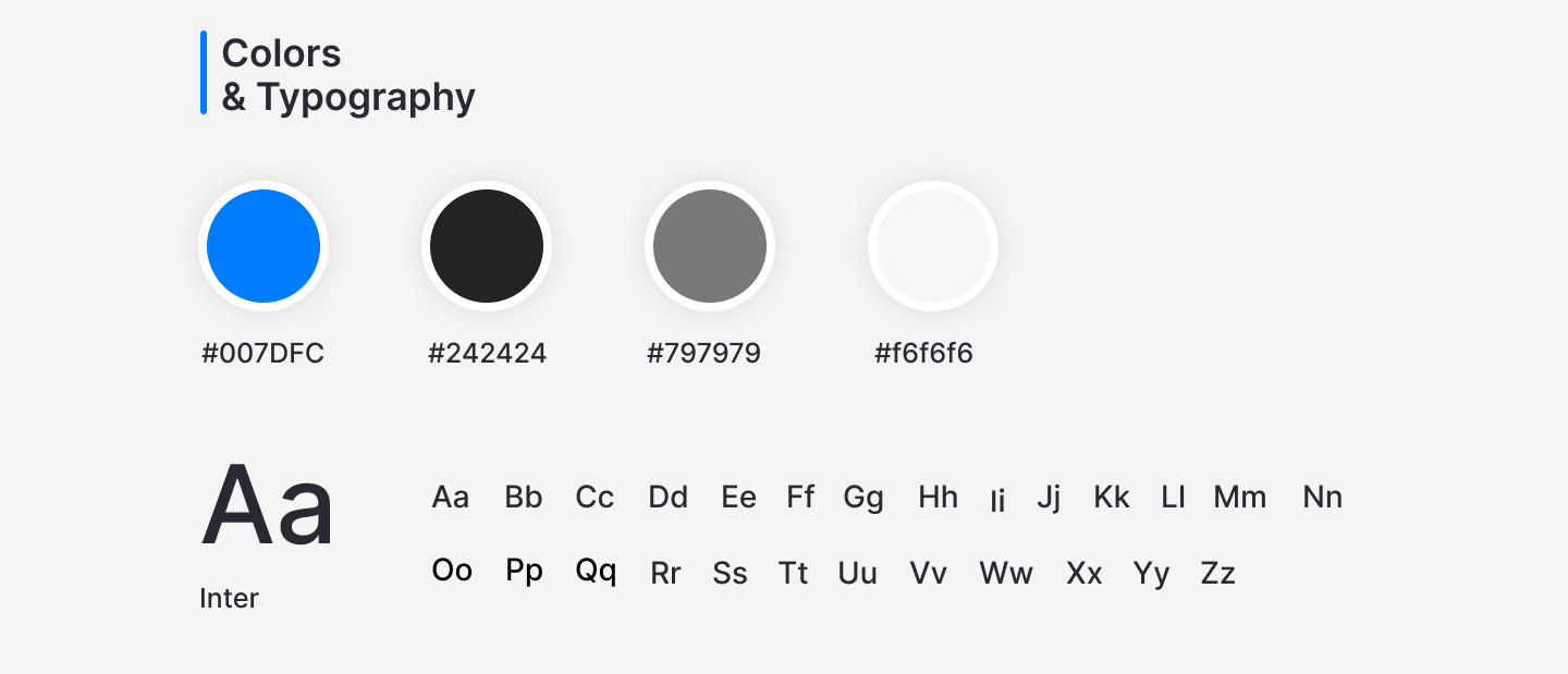 car rental app color palette