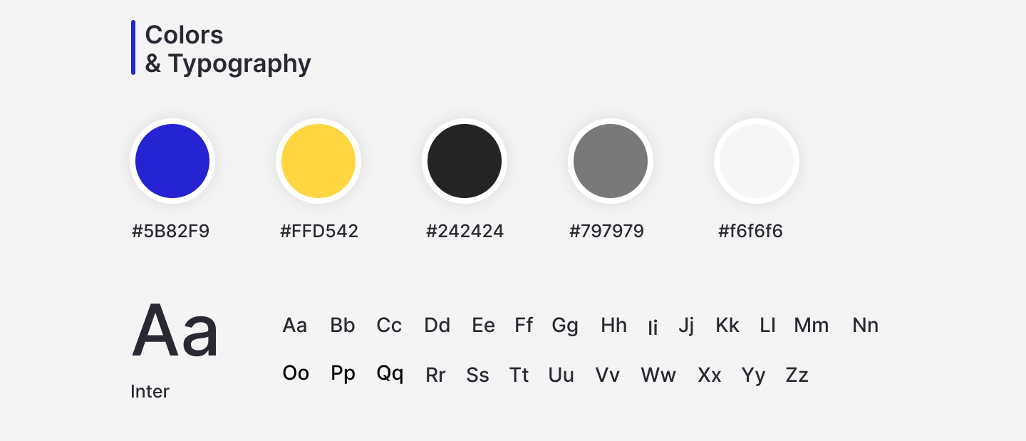 Job Finder App Design Color Palette